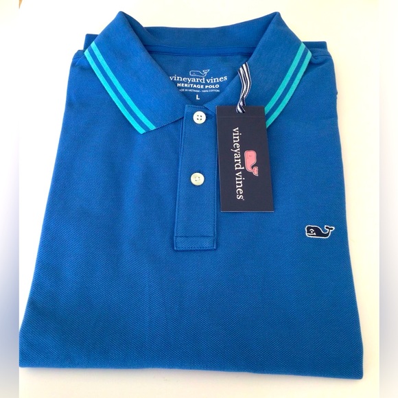 Vineyard Vines Mens Plaited Collar Heritage Pique Polo Shirt New in Pack… - Picture 12 of 12